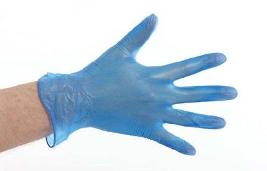 Vinyl Handschoenen Blauw
