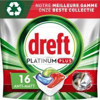 Verpakking Dreft Platinum Plus All‑in‑One 16 tabs – voorkant